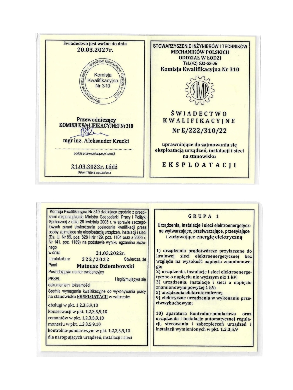 Uprawnienia Energetyczne SEP